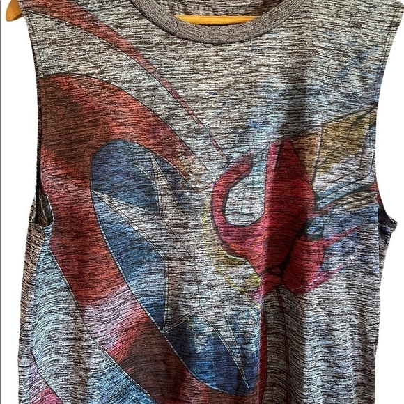 Avenger crew neck Captain America iron man Star Punch Performance Muscle Tee - Picture 4 of 7